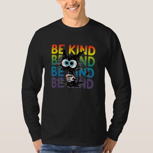 Schwarzer Kaffee ist nett T-Shirt (Vorderseite)