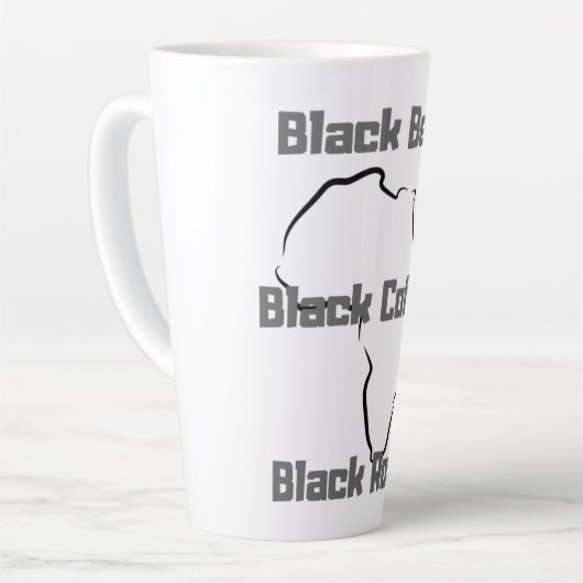 Schwarzer Kaffee Milchtasse (Linke Ecke)