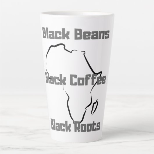 Schwarzer Kaffee Milchtasse (Vorderseite)