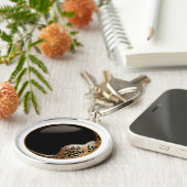 Schwarzer Kaffee-Schlüsselanhänger Schlüsselanhänger (Seite)