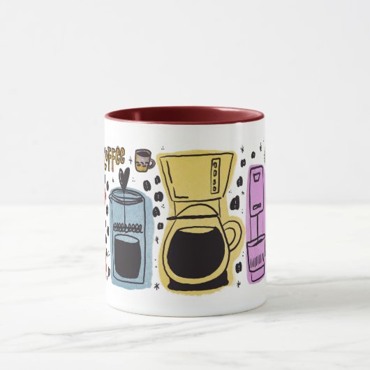 Schwarzer Kaffee Tasse (Zentrum)