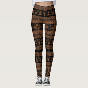 Schwarzer Kaffee-und Leggings
