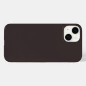 Schwarzer Kaffee (Vollfarbe) Case-Mate iPhone Hülle (Rückseite (Horizontal))