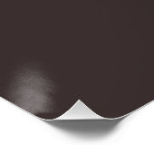 Schwarzer Kaffee (Vollfarbe) Poster (Ecke)