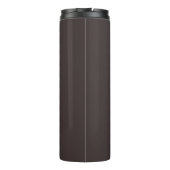 Schwarzer Kaffee (Vollfarbe) Thermosbecher (Rückseite)