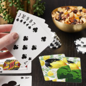 Schwarzer Kaique-Papagei Süße Gelbe Grüne Vogelart Spielkarten (In Situ)