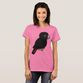 Schwarzer Kakadu T-Shirt (Vorne ganz)