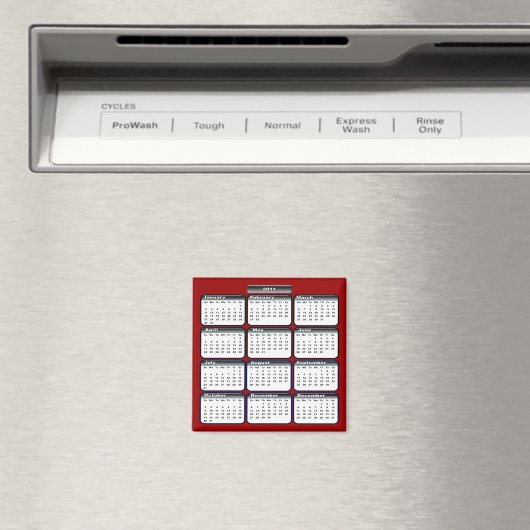 Schwarzer Kalender 2011 Magnet (In Situ (Geschirrspüler))