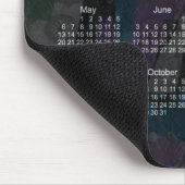 Schwarzer Kalender des Patchwork-2018 durch Janz Mousepad (Ecke)