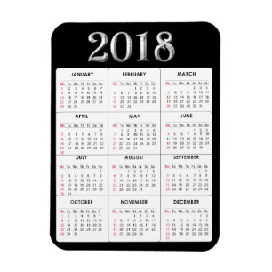Schwarzer Kalender-Kühlschrank-Magnet des Magnet