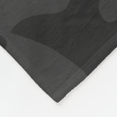 Schwarzer Kamm Fleecedecke (Ecke)