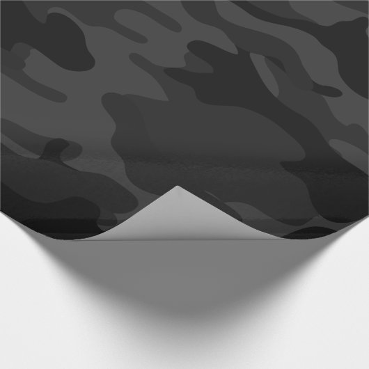 Schwarzer Kamm Geschenkpapier (Ecke)