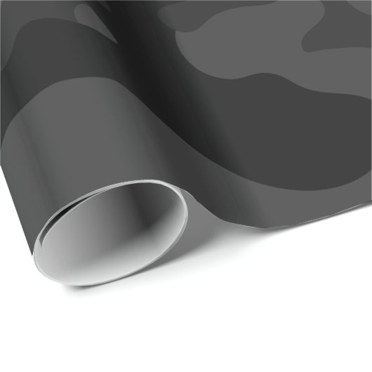 Schwarzer Kamm Geschenkpapier (Rolleneckpunkt)