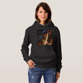 schwarzer Kapuzenpullover Hoodie (Vorne ganz)