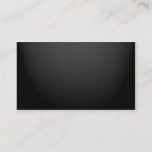 SCHWARZER KARBON-SCHWARZE GRAUEN-DOTS-DUNKELPATTER VISITENKARTE (Rückseite)