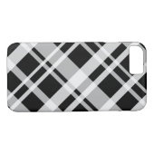 Schwarzer karierter Kasten Case-Mate iPhone Hülle (Rückseite (Horizontal))