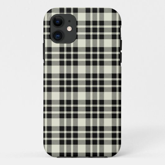 Schwarzer karierter universeller iPhone 5 Kasten Case-Mate iPhone Hülle (Rückseite)