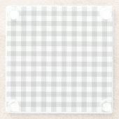 Schwarzer Karo Herbst Untersetzer (Rückseite)