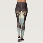Schwarzer Karpfen Leggings (Rückseite)