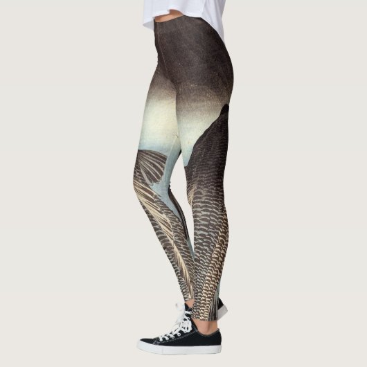 Schwarzer Karpfen Leggings (Links)
