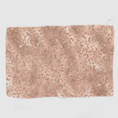 Schwarzer Käse Leopard Hautfarbe Muster Tier Golfhandtuch (Horizontal)