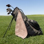 Schwarzer Käse Leopard Hautfarbe Muster Tier Golfhandtuch (Gras)