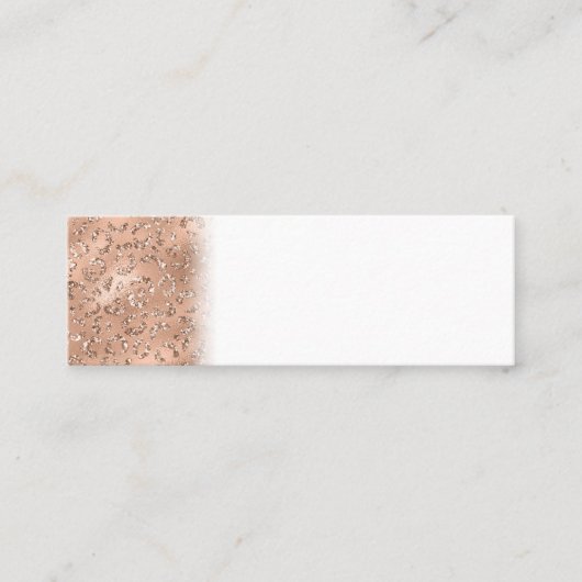 Schwarzer Käse Leopard Hautfarbe Muster Tier Mini Visitenkarte (Vorderseite)