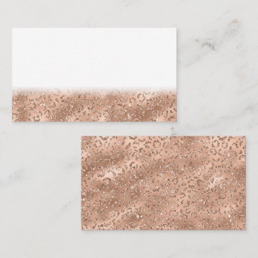 Schwarzer Käse Leopard Hautfarbe Muster Tier Treuekarte (Vorne/Hinten)