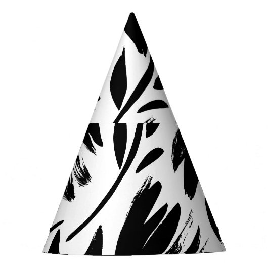 Schwarzer Kasten: Vintages Chrysanthemum Partyhütchen (Vorderseite)