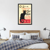 Schwarzer Kater Leinwanddruck (Insitu (Schlafzimmer))