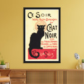 Schwarzer Kater Leinwanddruck (Insitu (Wohnzimmer))