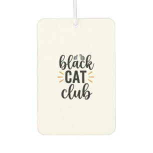 Schwarzer-Katzen-Club Vintage-Katzenliebhaber-Vekt Autolufterfrischer
