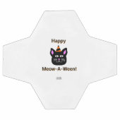 Schwarzer Katzen-Meow-A-Ween-Fußball-Ball Fußball (Flach)