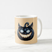 Schwarzer Katzenkürbis Kaffeetasse (VorderseiteRechts)