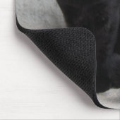 Schwarzer Katzenmousepad Mousepad (Ecke)