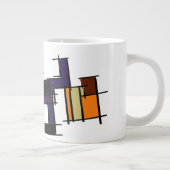 Schwarzer Katzenspass hallo Jumbo-Tasse (Rechts)