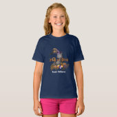 Schwarzer Katzentrick oder Wasserfarbe T-Shirt (Vorne ganz)