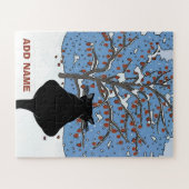 Schwarzer Katzenweih Puzzle (Horizontal)