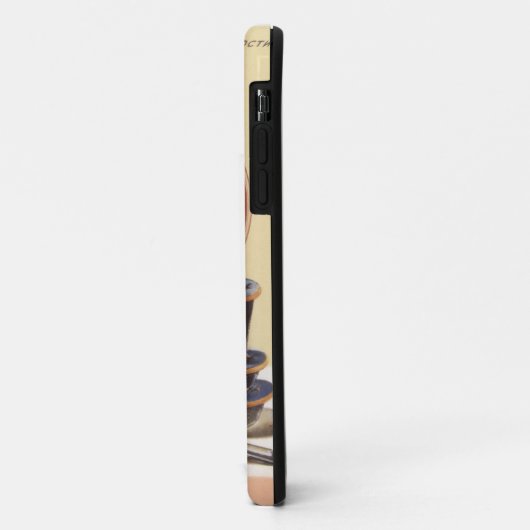 Schwarzer Kaviar Case-Mate iPhone Hülle (Hinten/Links)