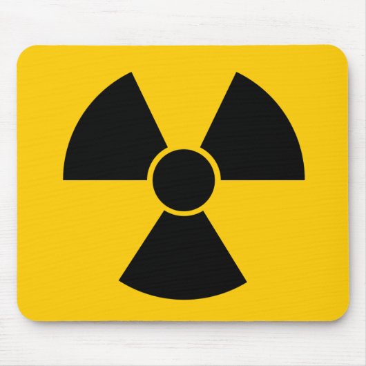 Schwarzer Kernwaffe Mousepad (Vorne)