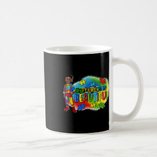 Schwarzer Kid Autismus anders ist schön Autismus A Kaffeetasse