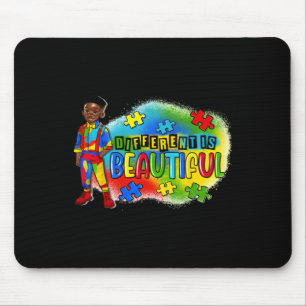 Schwarzer Kid Autismus anders ist schön Autismus A Mousepad