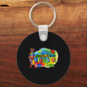 Schwarzer Kid Autismus anders ist schön Autismus A Schlüsselanhänger (Vorderseite)