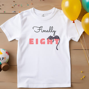Schwarzer Kindergeburtstag T-Shirt