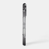 Schwarzer Kirschblütenbaum iPhone 16 Hülle (Rechte Seite)