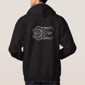 Schwarzer Klassiker Hoodie (Rückseite)