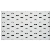 Schwarzer klassischer Schnurrbart-einfaches Stoff (Fat Quarter (45,7 x 55,9 cm))