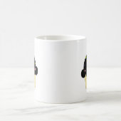 Schwarzer kleiner Kuchen Kaffeetasse (Mittel)
