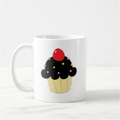 Schwarzer kleiner Kuchen Kaffeetasse (Links)