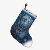 Schwarzer Kleiner Weihnachtsstrumpf (Vorderansicht (hängend))